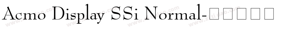 Acmo Display SSi Normal字体转换